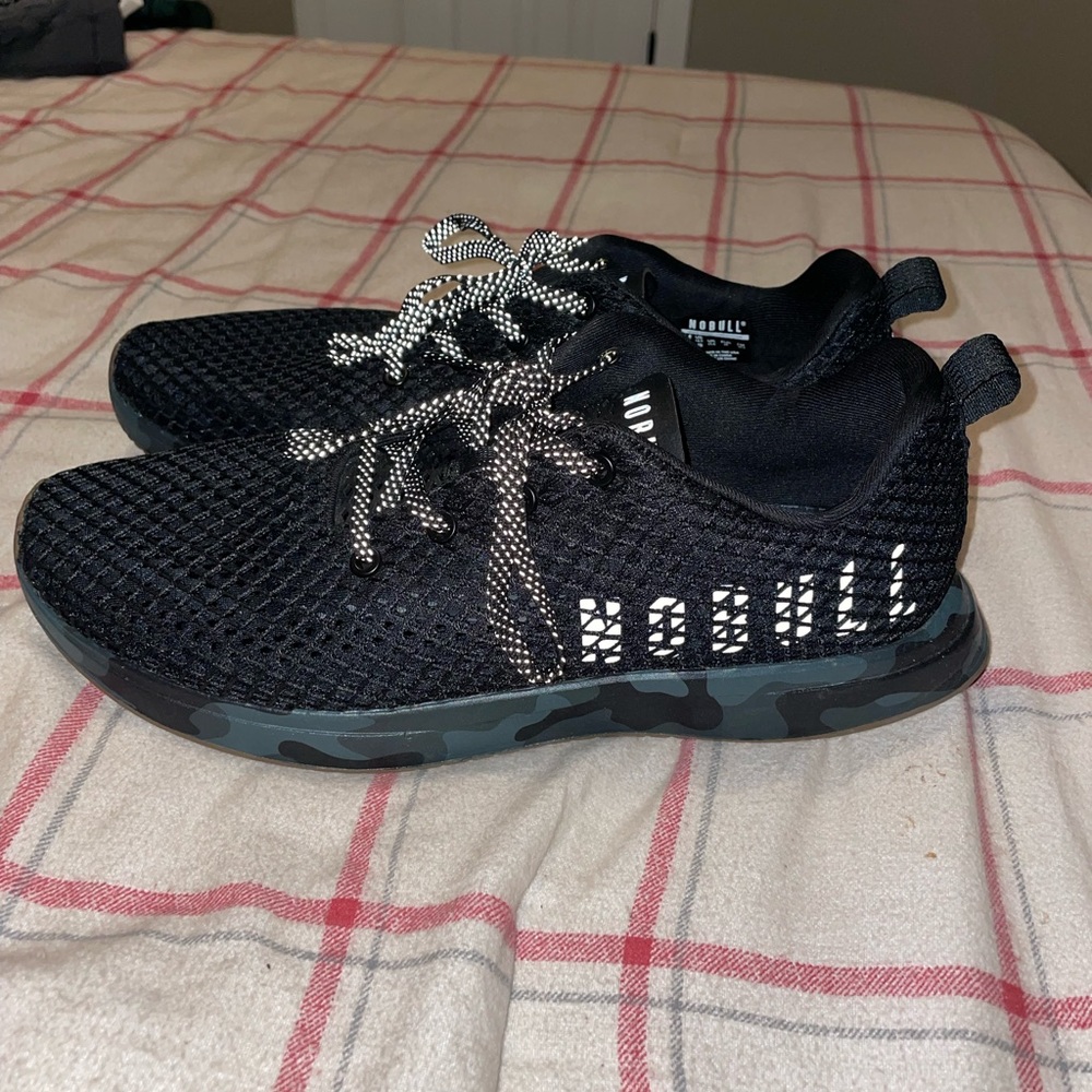 Men’s NoBull Black Gum Mesh Runner Size 12.5
